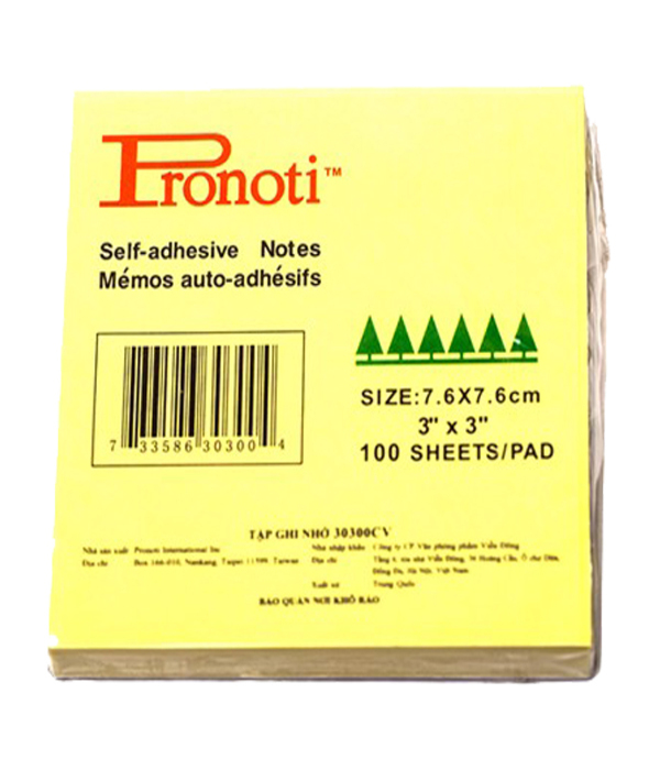 Giấy note Pronoti 3x3